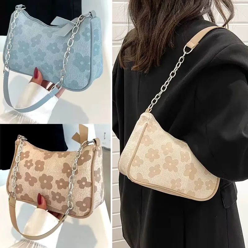 

Korean Felt Shoulder Bags for Women Small Underarm Bag Female Hand Crossbody Bags Zipper Shoulder Small Bags Clutch Handbag