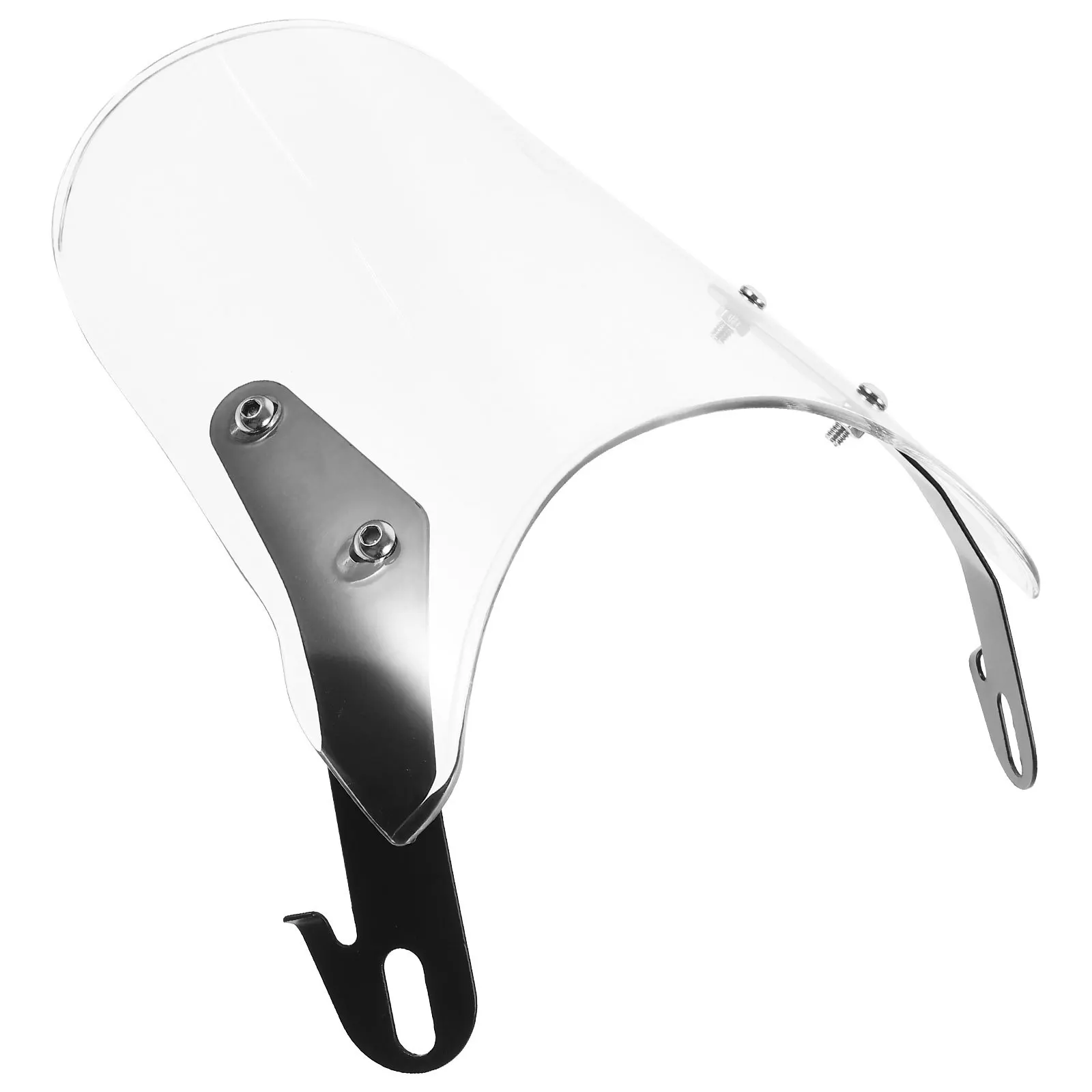 

Universal Motorcycle Windshield Vintage Style Pc Metal Motorcycle Front Windscreen Windshield Wind Resistance Replacement