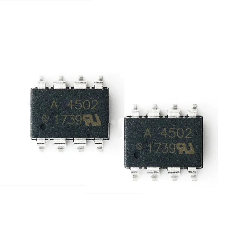 10PCS HCPL-4502 A4502 HCPL-4503 A4503V HCPL-4504 A4504V HCPL-4506 A4506V HCPL-4514 A4514V Optocoupler DIP-8 SOP-8