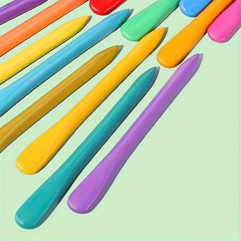 24 Colors Gift Non Dirty Hand Washable Earlyeducation Tools Wax Pencil Marker Oil Painting Stick Colored Crayon