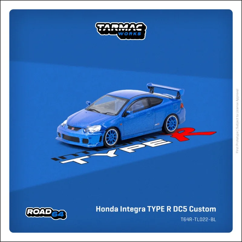 TW 1:64 Honda Integra TYPE R DC5 نموذج سيارة مصنوع من خليط معدني مخصص، هدية عطلة للأطفال وزخرفة قابلة للجمع للبالغين. #1