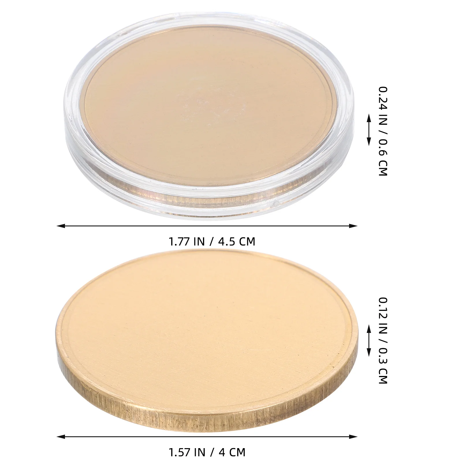 3 Buah Koin Logam Kosong untuk Ukiran Laser Kerajinan DIY Koleksi Kenang-kenangan Ulang Tahun Mudah Dicetak Unik