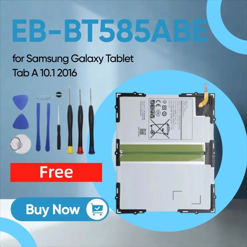 

7300mAh EB-BT585ABE Replacement Li-Polymer Tablet Battery for Samsung Galaxy Tablet Tab A 10.1 2016