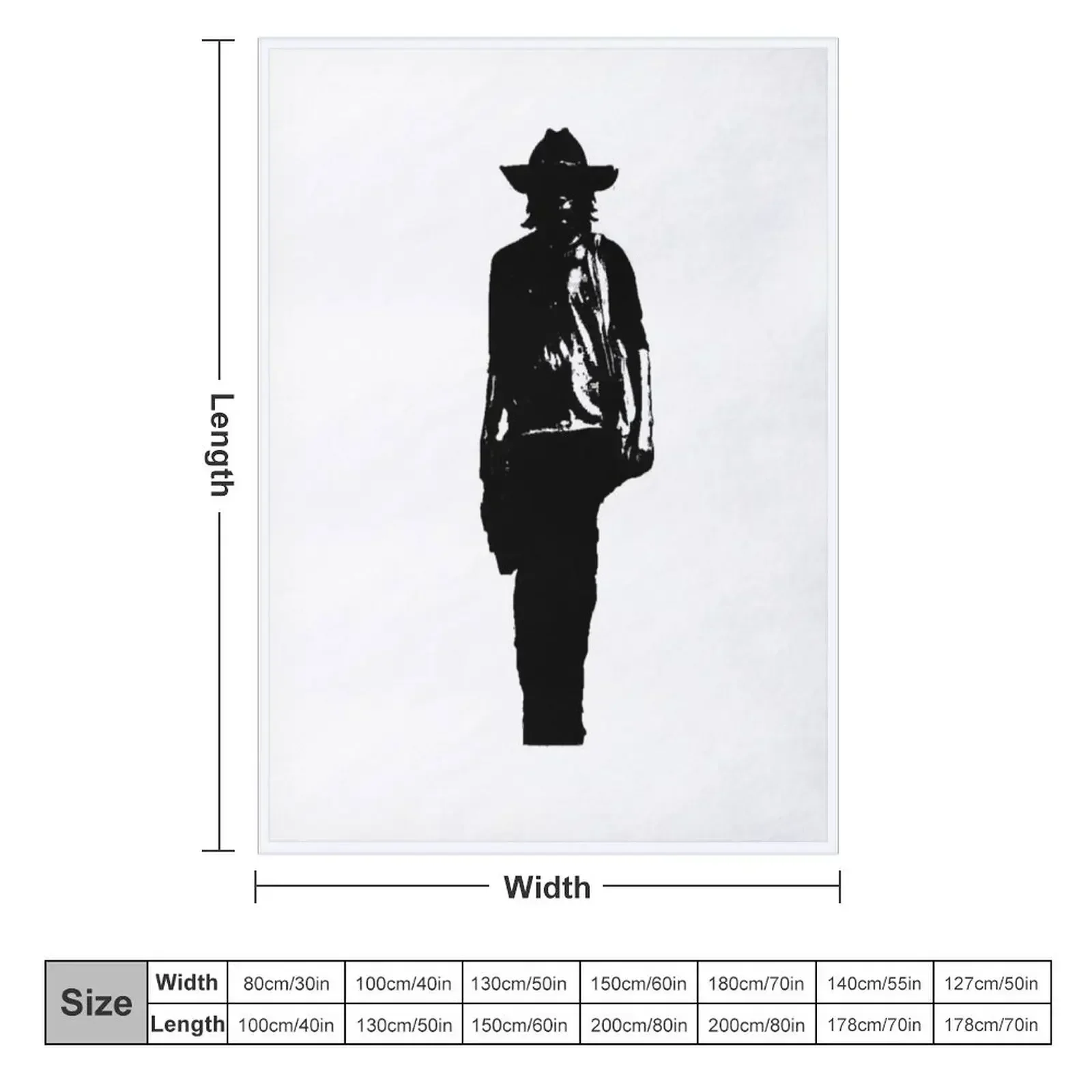 Carl silhouette Throw Blanket Bed Tourist Decorative Sofa Comforter Blankets