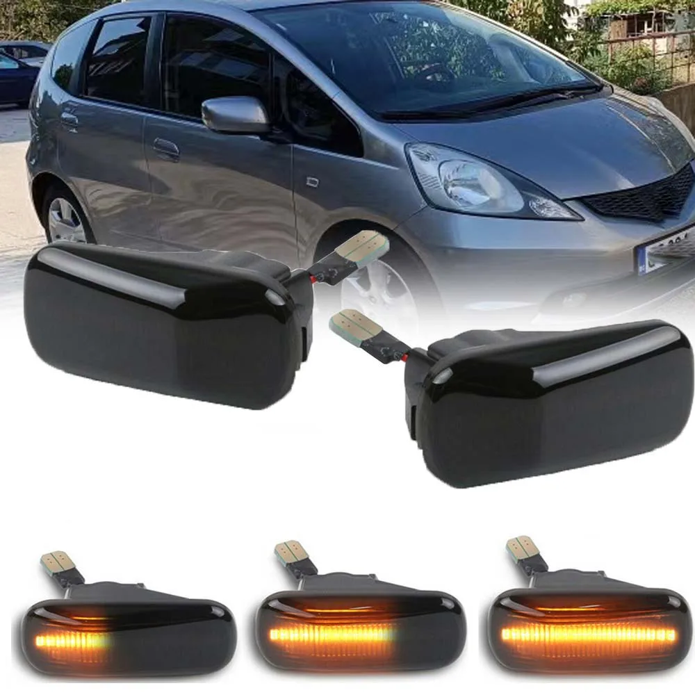 Luces LED ámbar dinámicas de posición lateral para Honda Civic EP3 TypeR Jazz FIT/Accord/FIT/Jazz/City/Odyssey/City/CR-V HRV