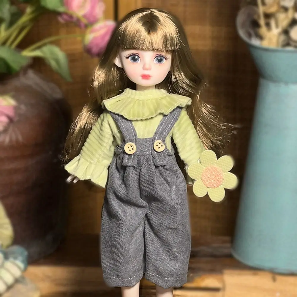 1/6 SD Dolls BJD Doll with Wig Makeup Pretty Design DIY Toys with Clothes Shoes 30cm Ball Jointed Doll for Girls Kids Children