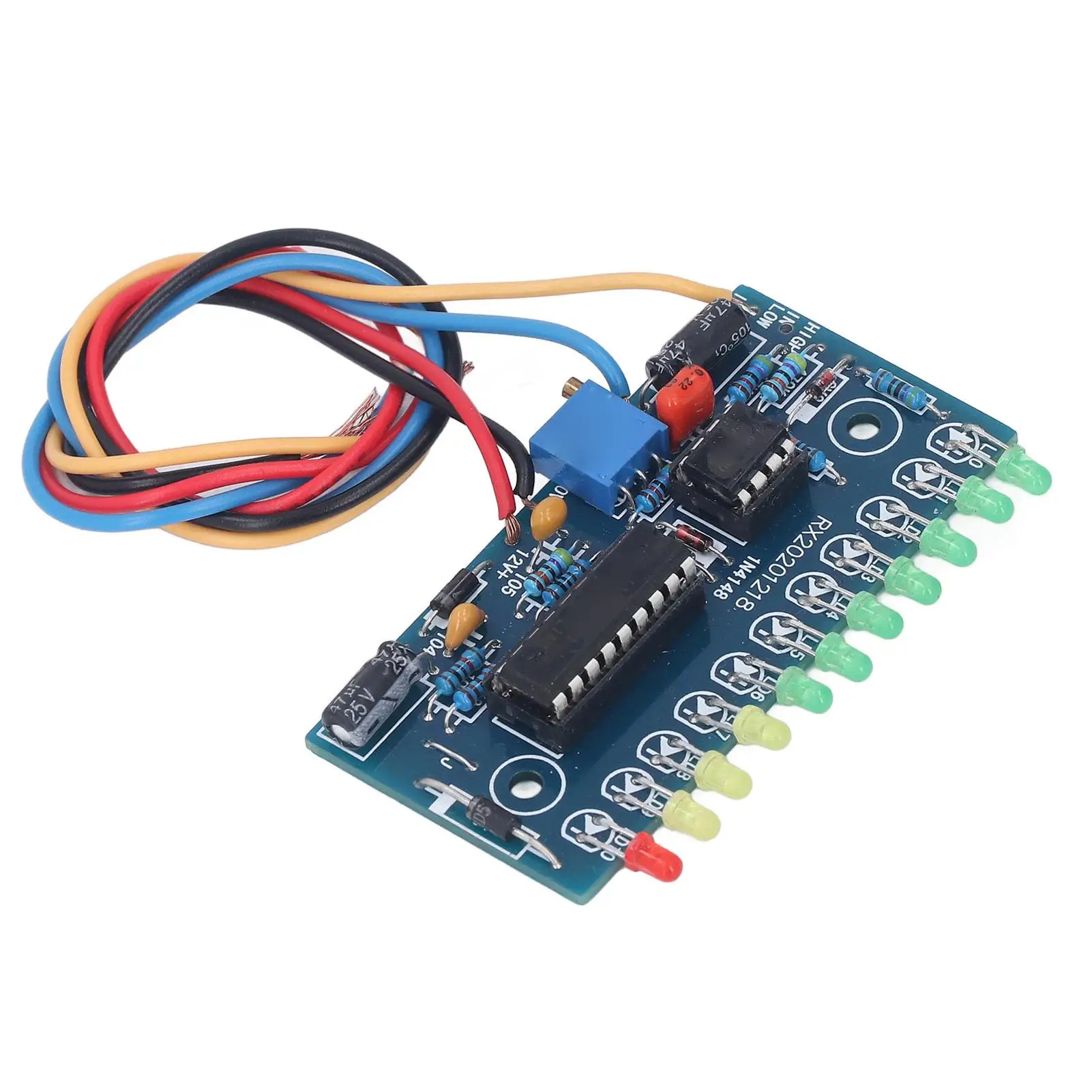 Módulo indicador de nível de áudio LED de 10 segmentos 3mm montado display de nível codificado por cores para amplificador de potência