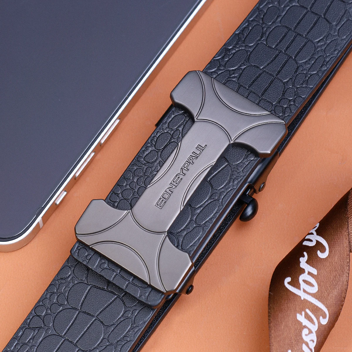 Men's Belt Square Buckle Leisure Summer Accessory, Ideal Choice for Outdoor Sports and Vacation, Perfect Gift for Teenagers