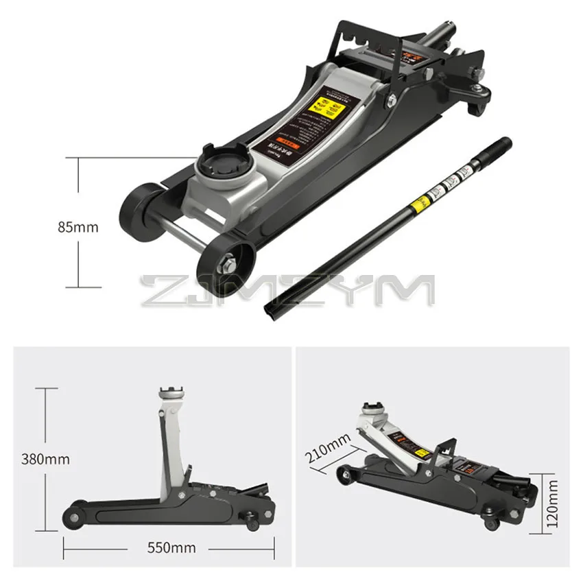 2.5 Tons Ultra-low Horizontal Jacks Auto car sedan SUV hydraulic floor lifting jack for wheel stand auto repairing tire tyre