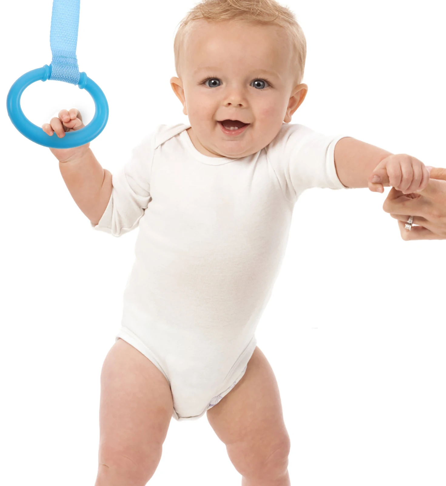 

4 Pcs Baby Pull Rings Durable Colorful Crib Hand Rings Infants Learning Walking Tools Stand Up Toys Playpen Accessories