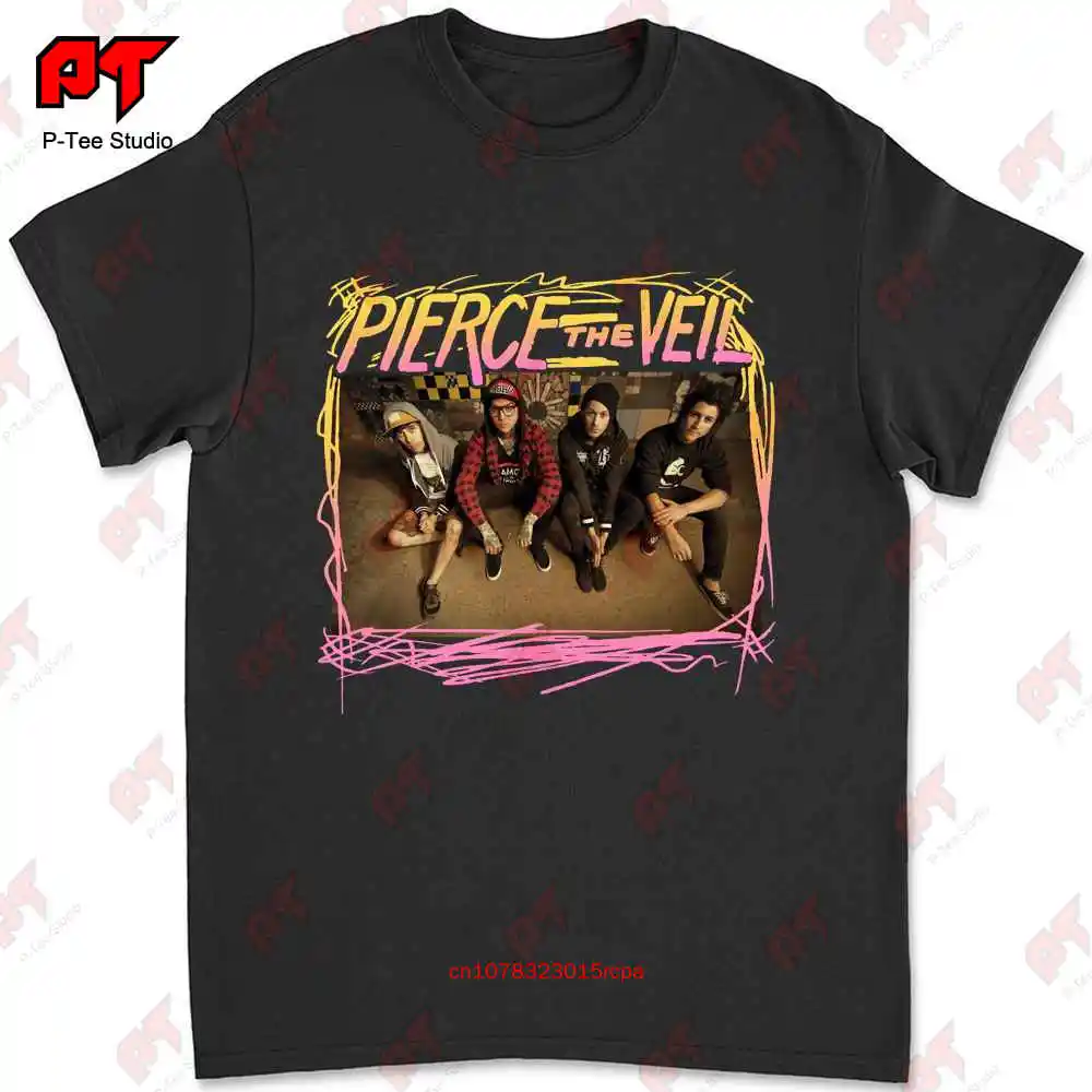 Pierce The Veil Juniors Band Sitting T-shirt IT31