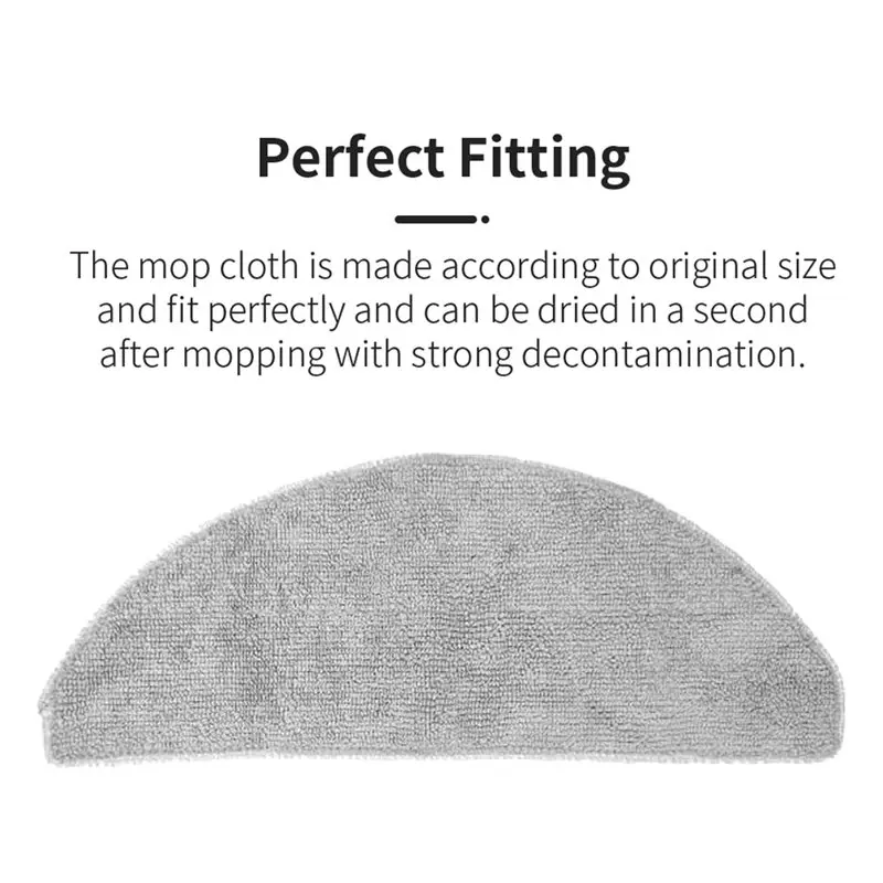 【أساسيات 】قطع غيار قماش ممسحة من الألياف الدقيقة قابلة للغسل لـ Narwal Freo S Robot Vacuum Cleaner Pads Mops