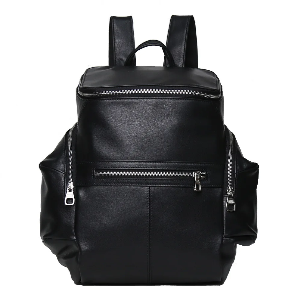 

Women's Leather Backpack for Men - Large Capacity Casual Daypack with Anti-Theft Function