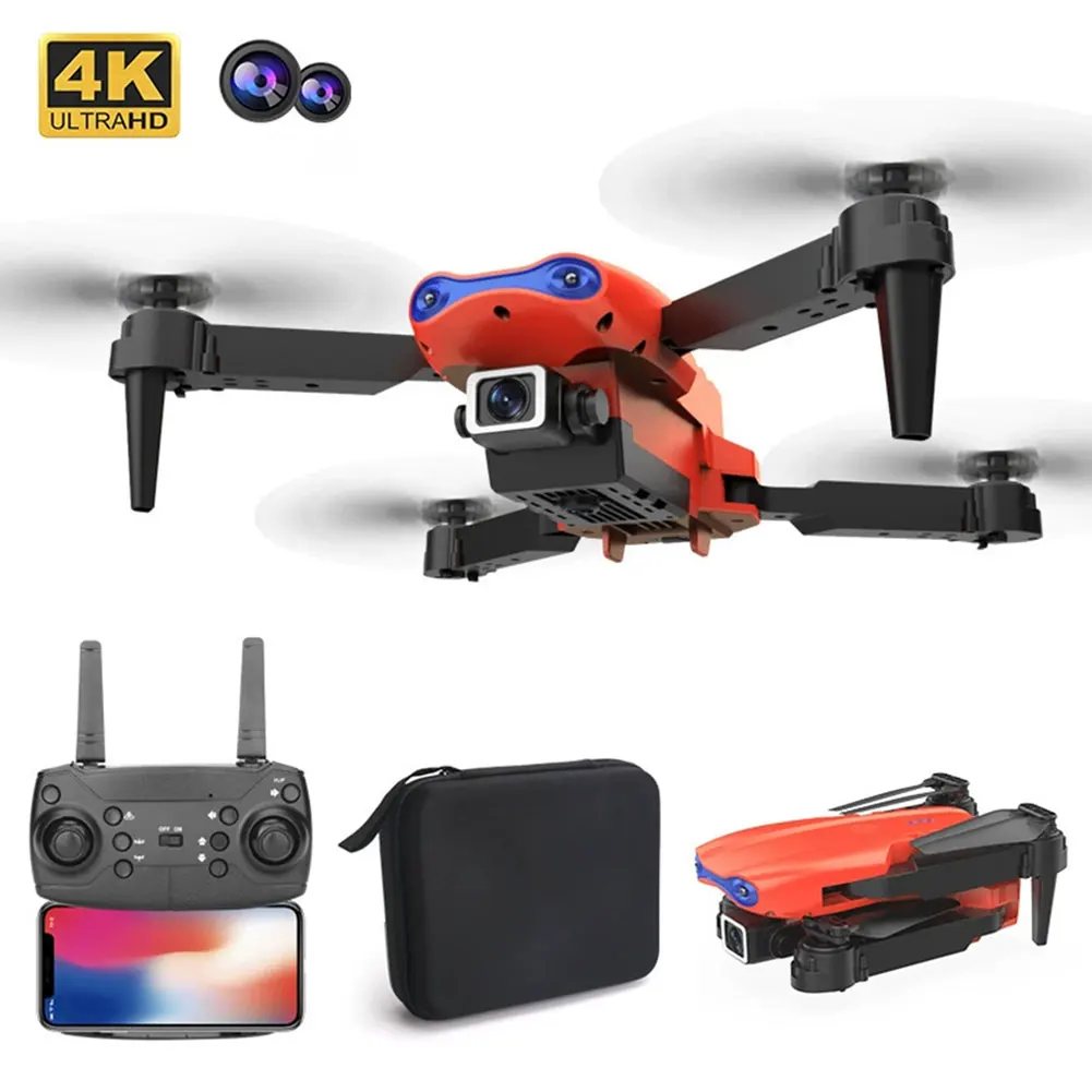 E99 Pro المهنية واي فاي طائرة بدون طيار FPV زاوية واسعة HD 4K كاميرا الارتفاع عقد طوي أجهزة الاستقبال عن بعد لعبة أطفال هدية