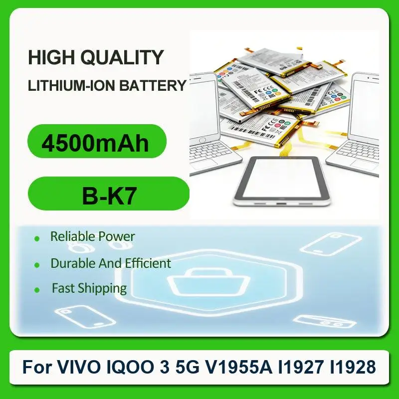Battery For VIVO iQOO 11 Pro X23 Colorful Edition 6G Y53T Y97 Y02 Y02A X9 Plus 3 5G V1955A I1927 I1928 V25 X9L X20 X20A X20L