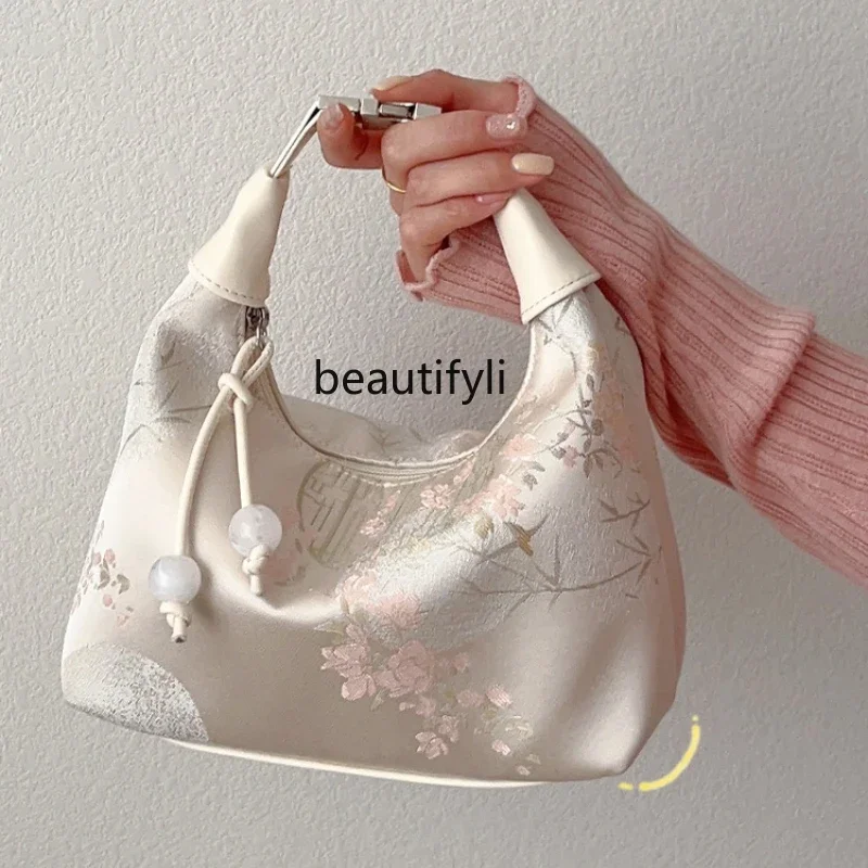 Guofeng Silk Embroidered Cheongsam Bag Women's Crossbody Antique New Chinese Handbag