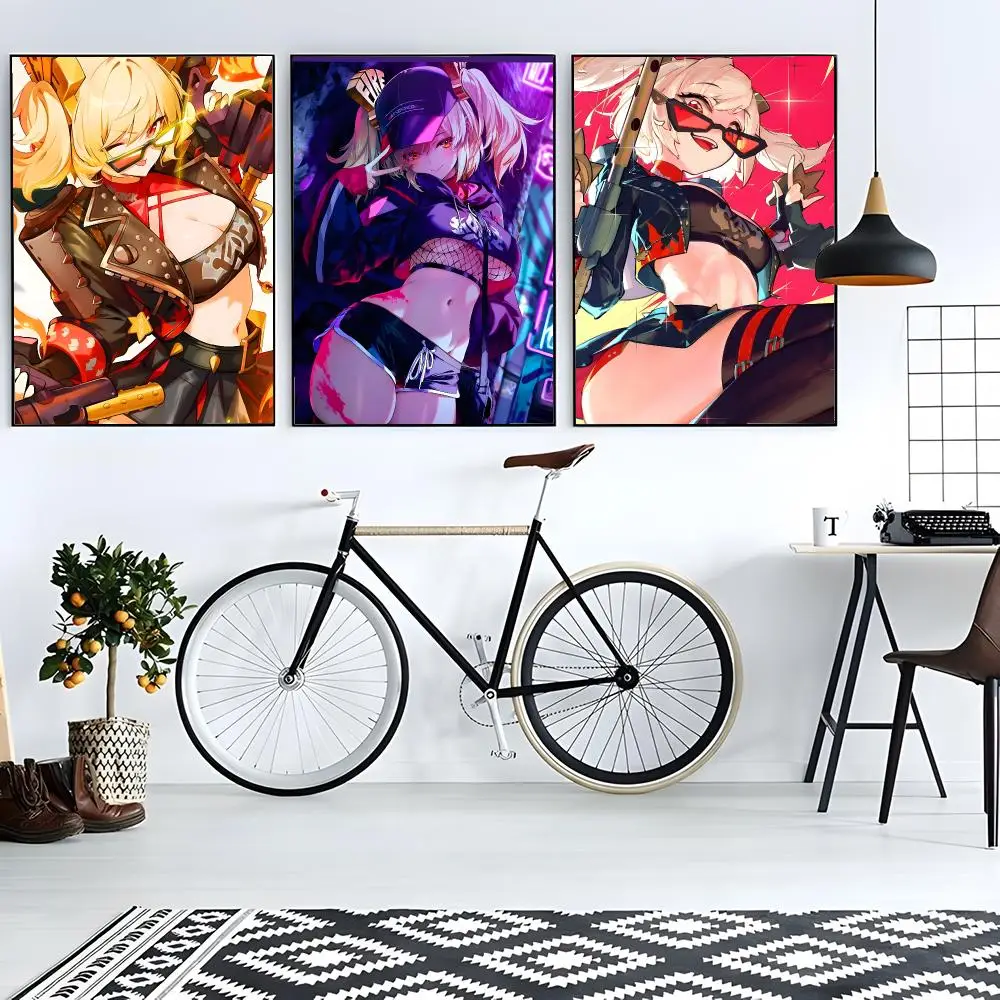 game character Zenless Zone Zero Burnice White Poster Modern Living Room Artwork & Beautiful Home Decor Style