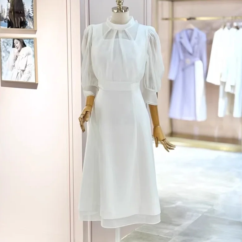 Awei Clothing Summer New Brand Women's ort Sve Lace Top+Waist Cinching Strap Dr 2 Piece Set Faionable Ensemble