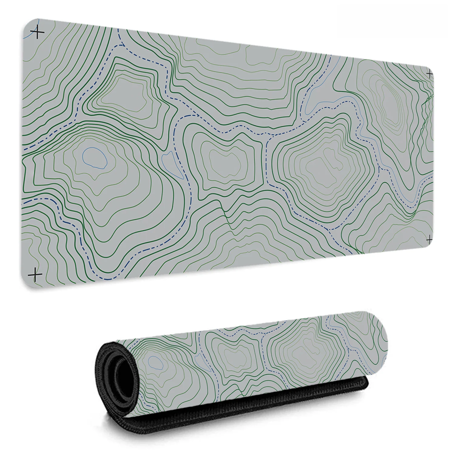 

Topographic Map Art Large Mousepad XXL Office Mouse Pad Computer Desk Mat Rubber Table Carpet Gaming Speed Keyboard Pads 80x30cm