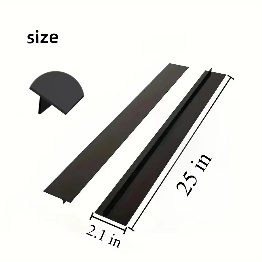 Edelstahl-Ofenlückenabdeckung, Verstellbar, Hitzebeständig, Küchenarbeitsplatten-Lückenfüller, 2er-Pack, Leicht zu Reinigen, Silber – Detail 13