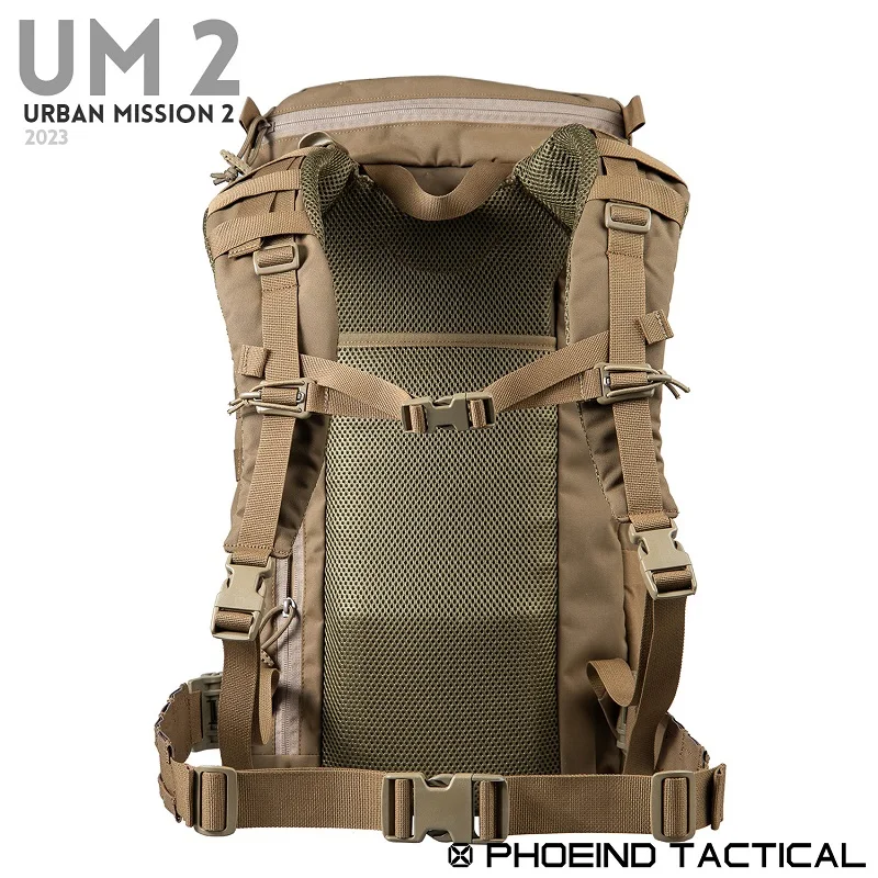 30L 2Days Tactical Commuting EDC Double-Shoulder Carbon Fiber Support Backpack