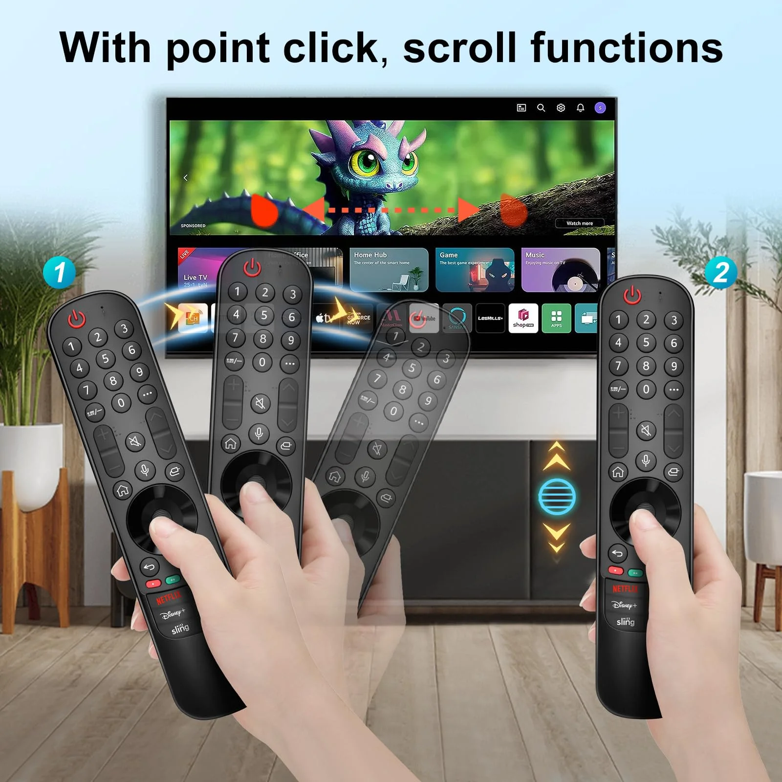 MR23GA Magic Remote Replacement with Voice and Pointer for L Smart TVs Control, Compatible with 2023 L TV OLED B3 C3 G3