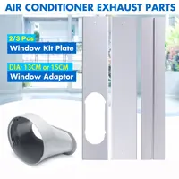 El más nuevo Kit de ventana portátil, placa deslizante, adaptador ajustable, protector contra el viento, manguera de escape, conector de tubo, accesorios de aire acondicionado