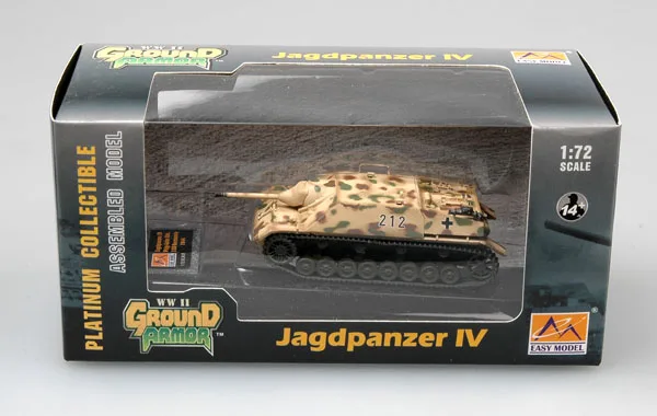 Easymodel 36125 1/72 نموذج دبابة قتال رئيسي ألماني IV Jagdpanther مجموعة نماذج بلاستيكية ثابتة عسكرية أو هدية