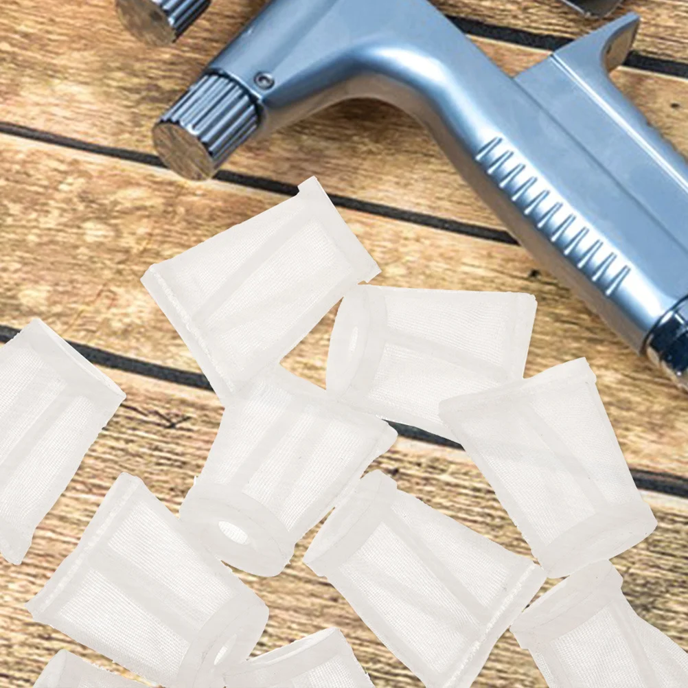 10 Stück Farbspritzgerät-Siebfilter, 120 Mesh-Mesh-Filter für Airless-Spritzgerät, Topf, Ersatzzubehör, langlebiges Nylon
