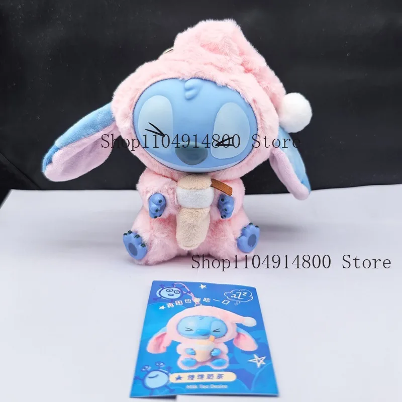

New kawaii Stitch Blind Box Bag Eat Some Thing Before Sleep Series Vinyl Pendant Cute Doll Mystery Box Fluffy Doll Surprise Gift