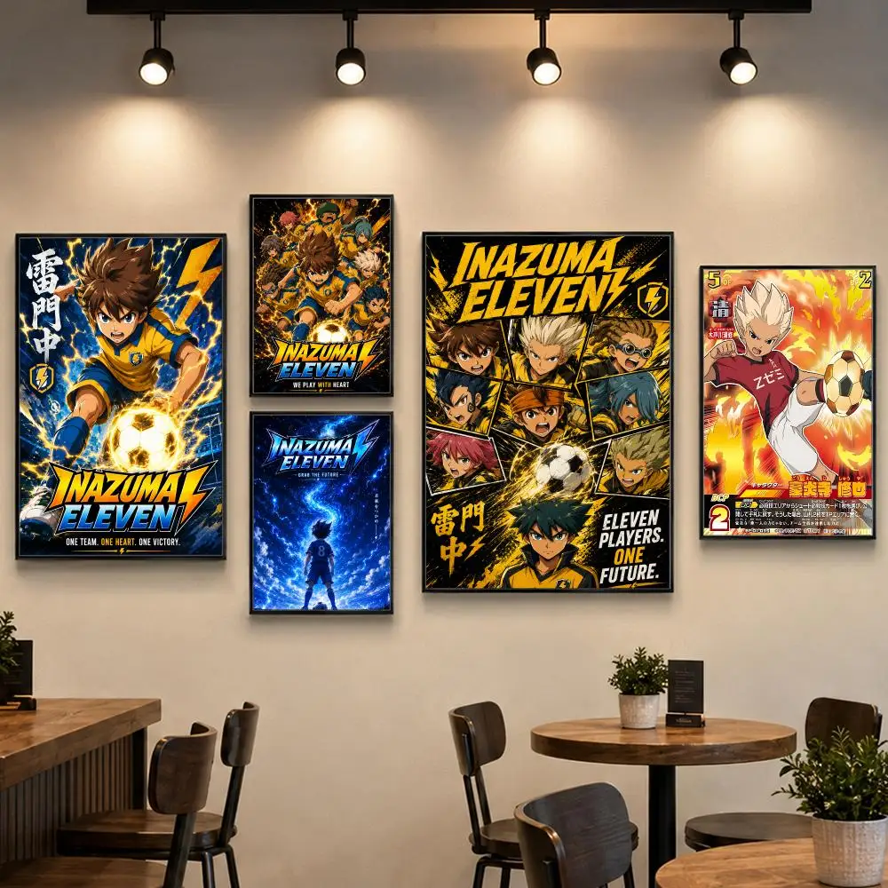 Sports Anime I-Inazuma Eleven Poster PP Paper Wall Art for Living Rooms Bars Cafes Stylish Home Decor Gift