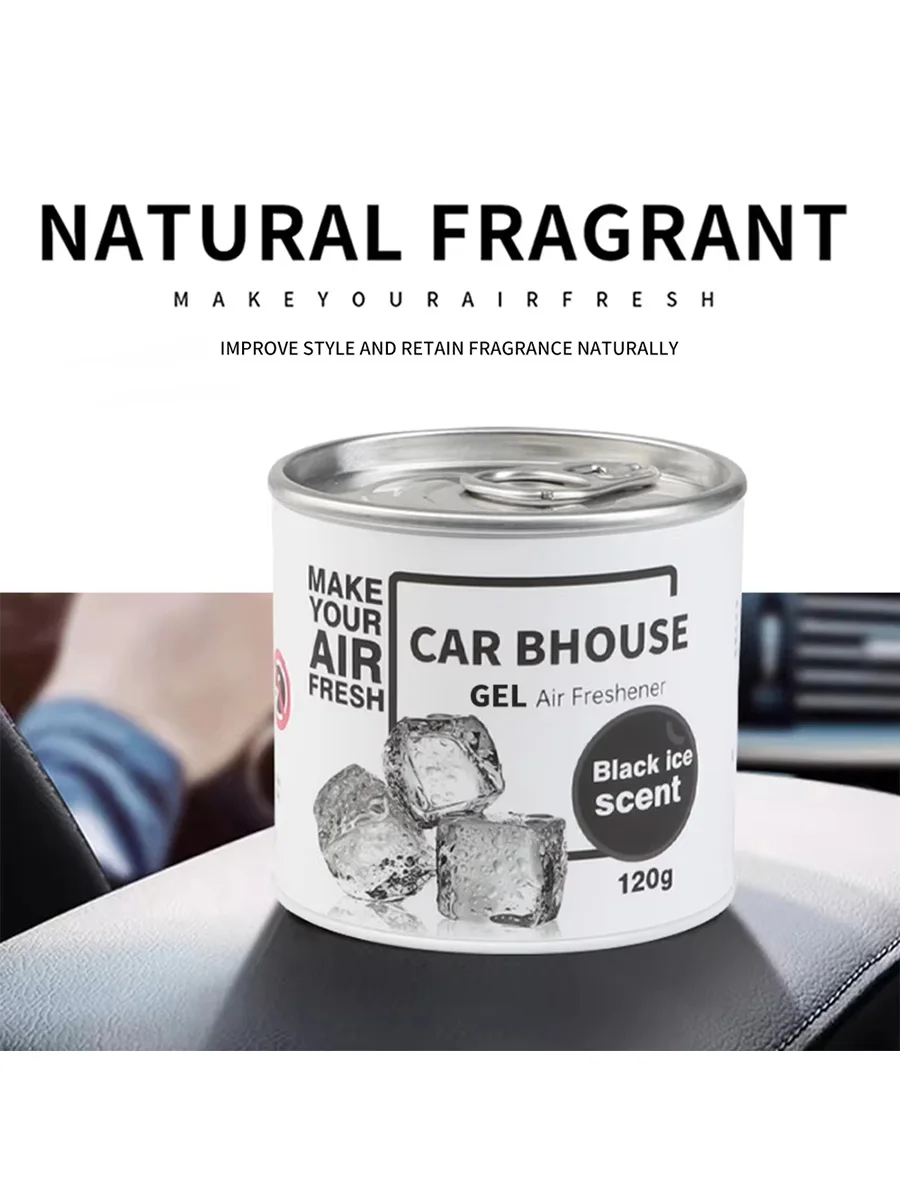 Car Air Gel Freshener Perfume Cream Auto Interior Accessory Aroma Diffuser Cup-shaped Aluminum Can Remove Odors Fragrance
