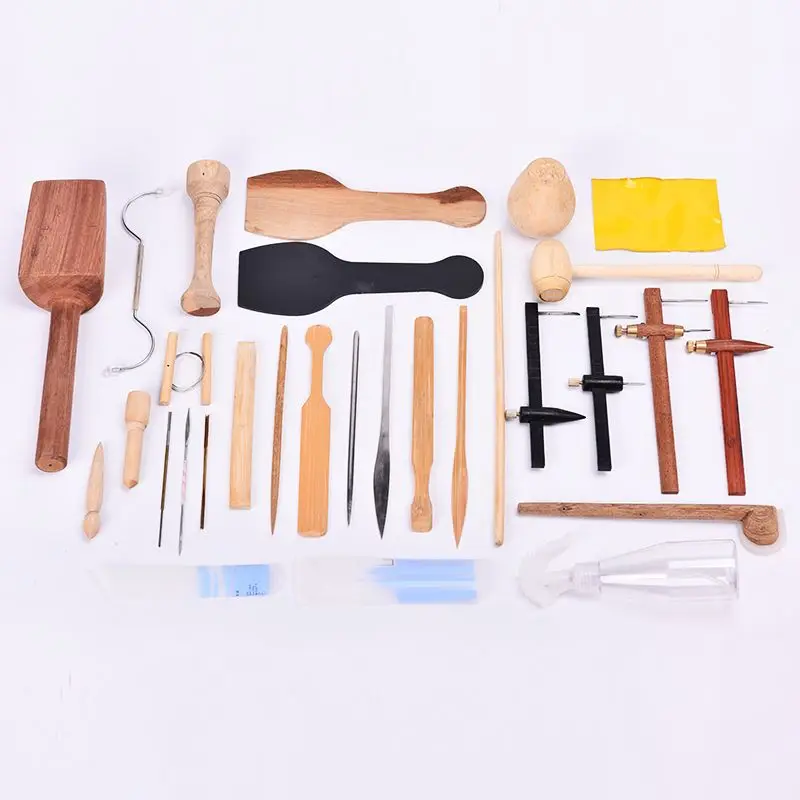 Pottery Tool Kit Professional Chinese Zisha Ceramic Teapot Make Artist Handmade Pot Art Craft Clay Sculpting Trimming Supplies