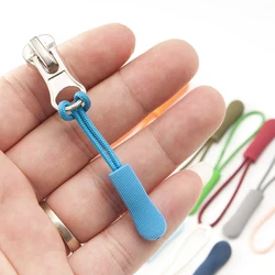 10Pcs/bag PVC Zipper Pull Puller End Fit Rope Tag Replacement Clip Broken Buckle Fixer Zip Cord Tab Travel Bag Suitcase Tent