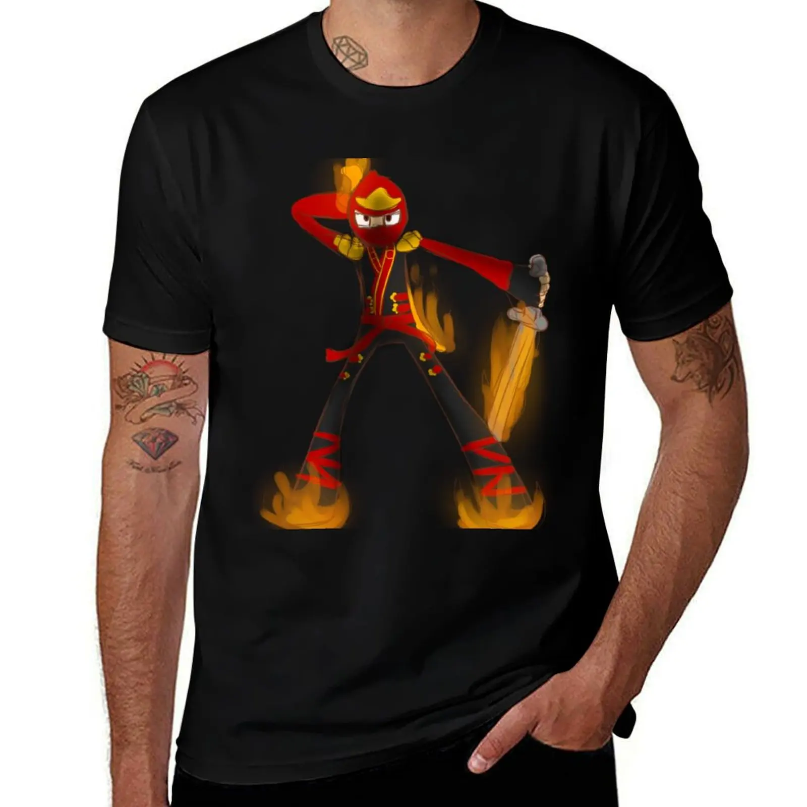 

Flaming Kai T-Shirt t shirts designer cotton t shirts man 100% T-Shirt