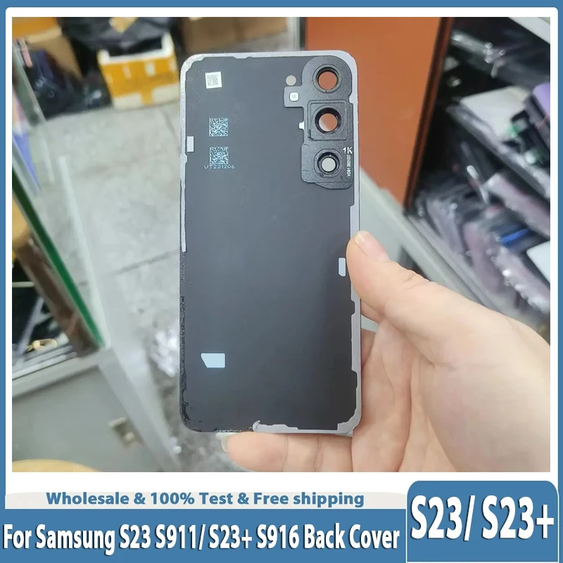 Defect Original For Samsung S23 SM-S911B S911U/ S23+ SM-S916B S916U Back cover + Camera Lens Rear Door Glass Panel S23 Ultra