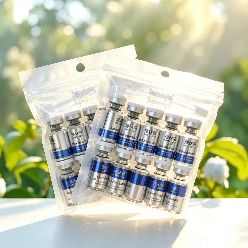 Blue Copper GHK-Cu Peptide Lyophilized Powder Serum 0.25mm Microneedle Treatment Repair Firming Improve Skin Elasticity Skincare