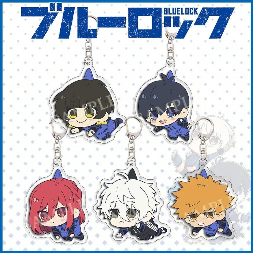 Anime BLUE LOCK Nagi Seishiro Isagi Yoichi Chigiri Hyoma Cosplay Keychain Acrylic Cartoon  Pendant Ambitus