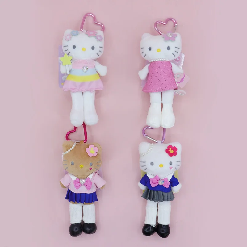 

Новый Sanlio Hello Kitty кулон с длинной ножкой ангел JK униформа серии плюшевая игрушка брелок для девочек сердце сумка кулон подарок на день рождения