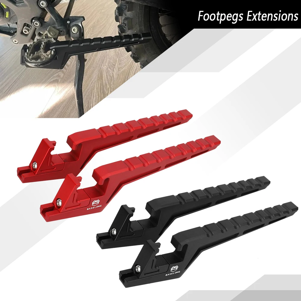 

2024 Passenger Foot Peg Extensions Motocross Extended Footpegs Accessories For Honda CRF250R CRF250RX CRF 250 R RX 2019-2025