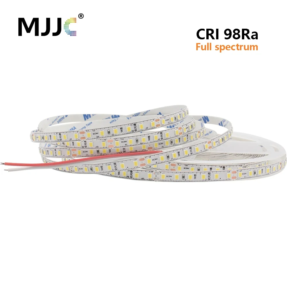 

24V 2835 Full Spectrum LED Strip Light 5M 10M RA98 Eye Protection Stripe Warm Cold White 120LEDs Linear Lighting High Brightness