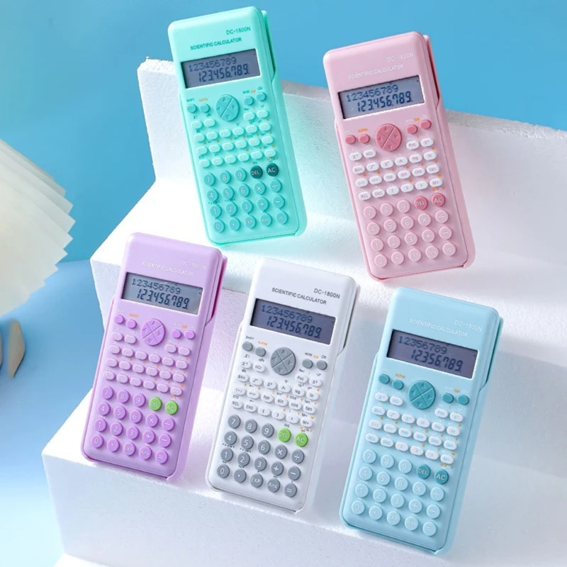 Scientific Calculator Functional Engineering Multiple Modes Graphing Function Portable 12 Digits Widescreen Exam Tool