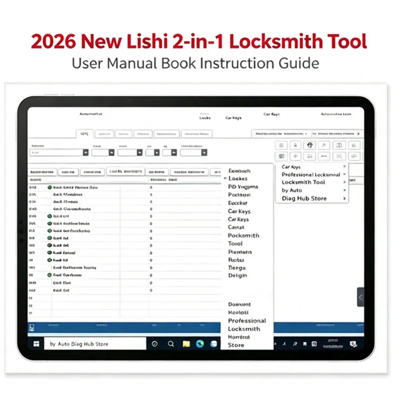 2026 new Lishi 2-in-1 Locksmith Tool User Manual Book Instruction Guide for Automotive Locks And Keys