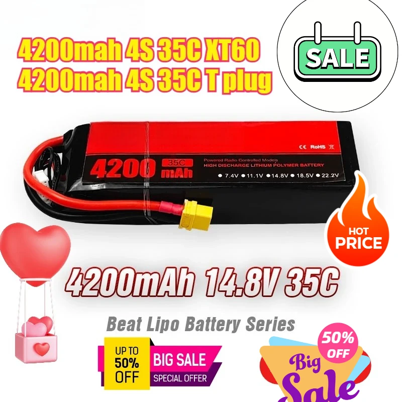 

4200mAh/4S/14.8V/35C/ for BT LIPO Beit Drone Model Battery