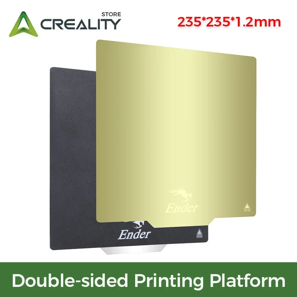 Creality Double-sided Printing Platform 235*235*1.2mm for Ender-3 Pro/Ender-3V2/Ender-3Pro/Ender-5/Ender-5PRO 3D Printer Parts