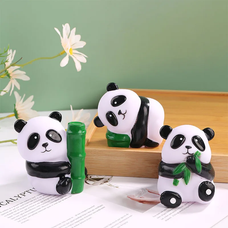 Funny Cute Panda Doll Stress Relief Cartoon Big Eyes Animal Squeeze Antistress Toy Panda Adult Kids  ecompression Toy Gift