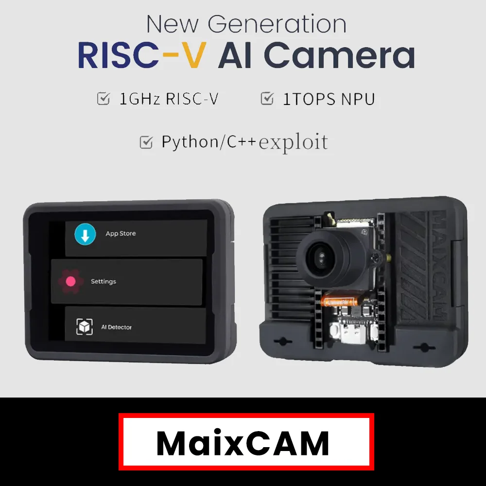 Sipeed MaixCAM Entwicklungsboard NPU RISCV AI Visual Audio Serial Port WIFI6 Kit mit Typ-C-Datenkabel