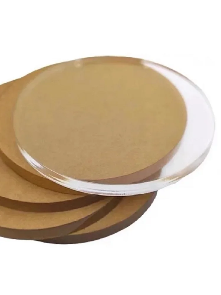 Disques en acrylique transparents, plaques en plexiglas pour cadres photo, supports ronds pour gâteaux, outils de bricolage et de pâtisserie