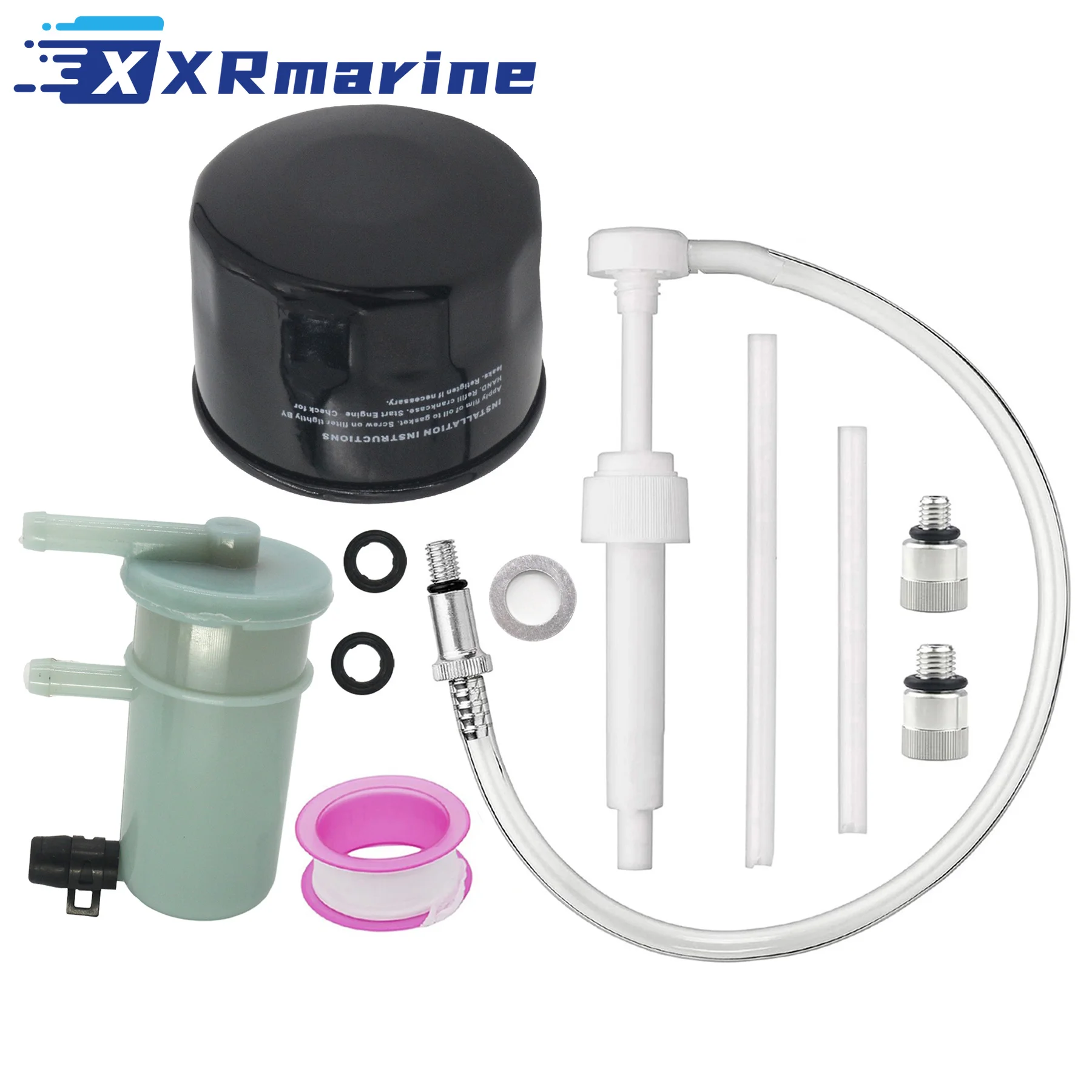 

16510-97JL0 Oil Filter & 15410-87J30 Fuel Filter Kit for Suzuki 4 Stroke DF40 DF50 DF60 DF70 Outboard Marine Eninge 8M0222304