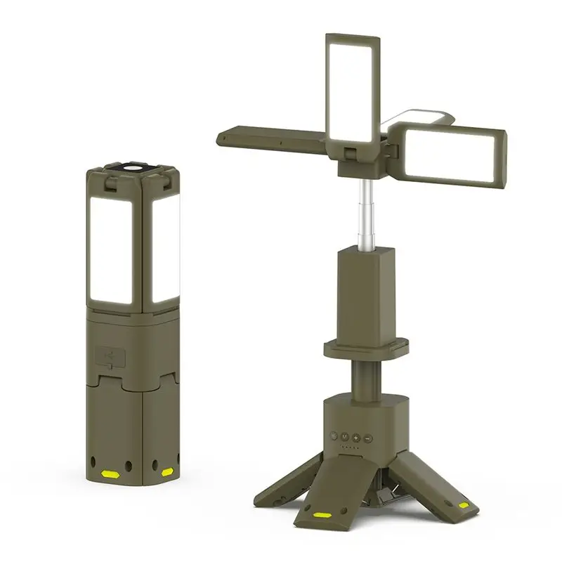 A36T-Telescopic Camping Lantern 14000Mah Rechargeable Outdoor LED Flashlight Magnetic Base For Hiking Fishing Tent Emergency